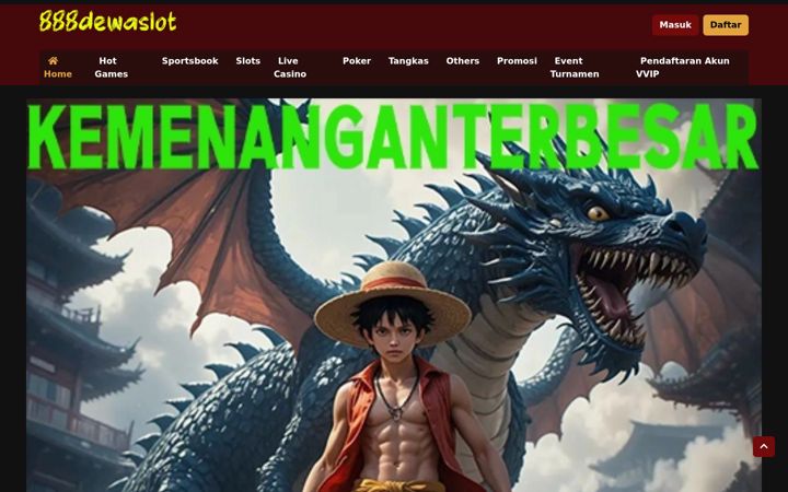 Screenshot of 888dewaslot.net
