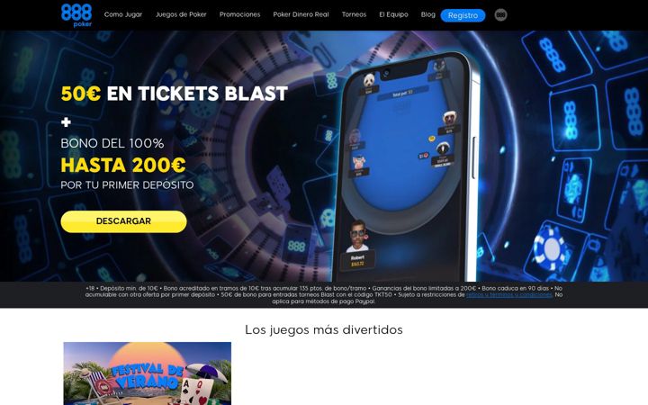 Screenshot of 888poker.es