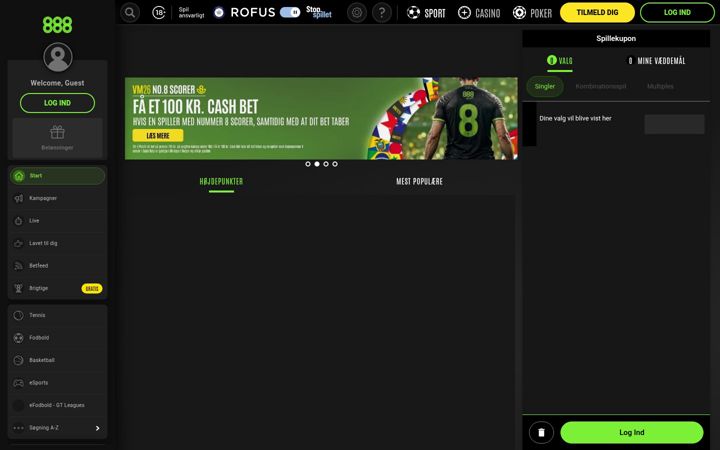 Screenshot του 888sport.com