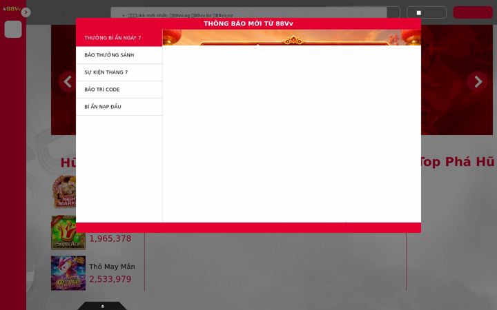 Screenshot of 88vv.my