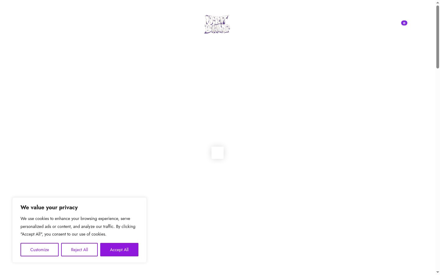Capture d'écran de la bannière de consentement affichée avant toute interaction