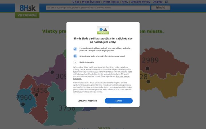 Screenshot of 8h.sk