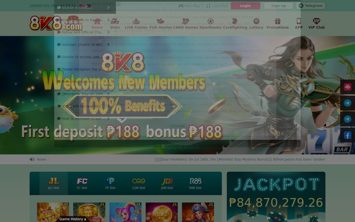 Screenshot of 8k8app1.com