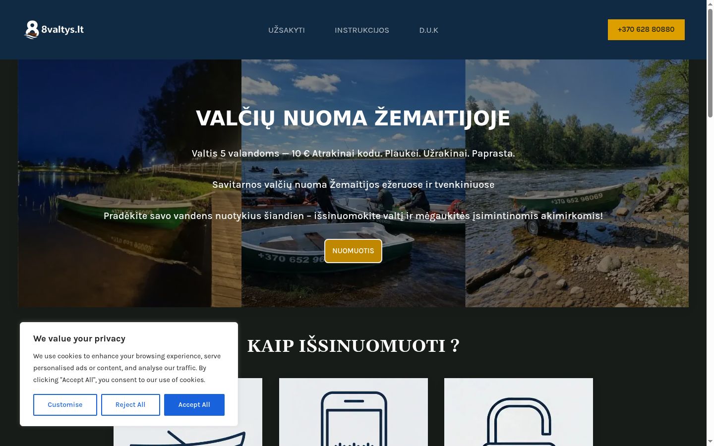Screenshot tal-banner tal-kunsens muri qabel kwalunkwe interazzjoni