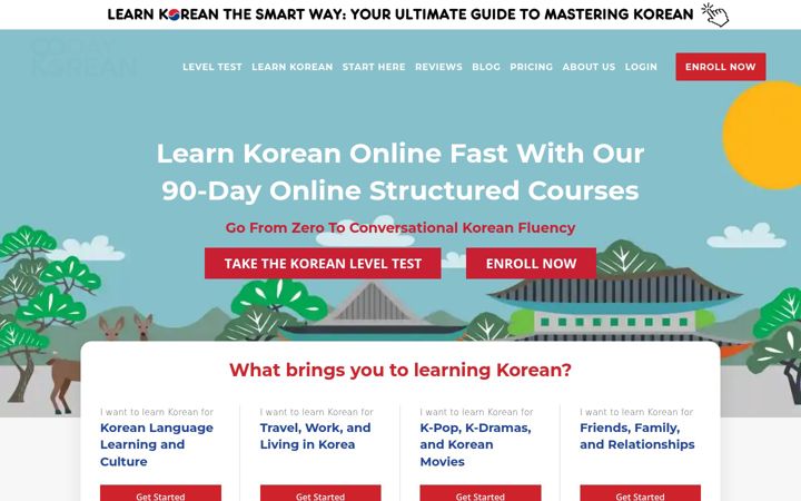 Screenshot of 90daykorean.com