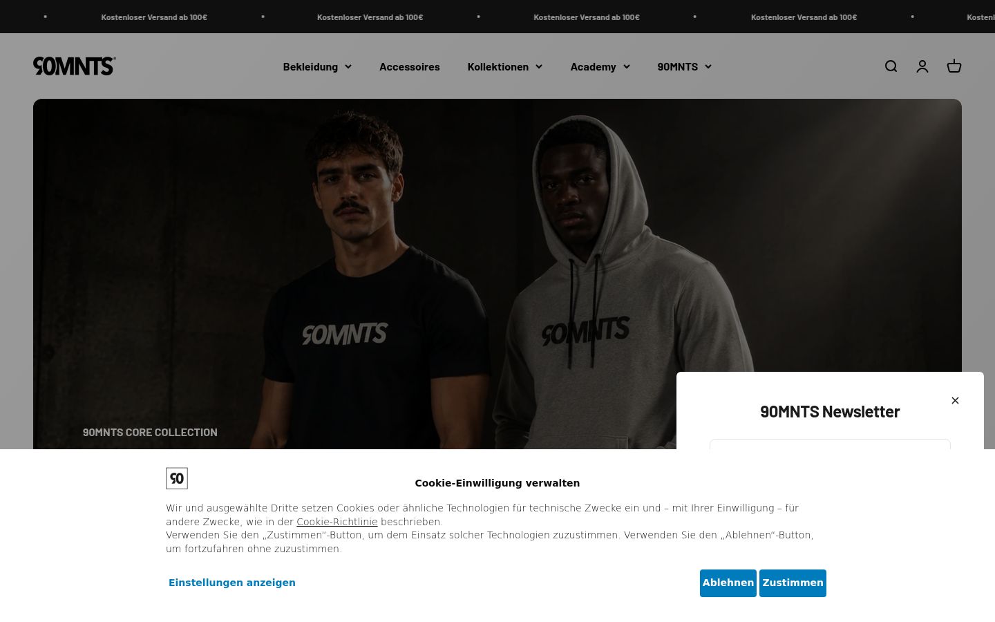 Sutikimo reklamjuostės, rodytos prieš bet kokią sąveiką, ekrano kopija