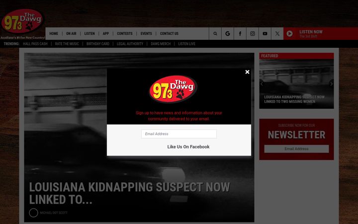 Екранна снимка на 973thedawg.com