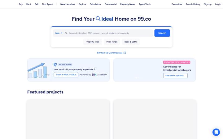 Screenshot van 99.co