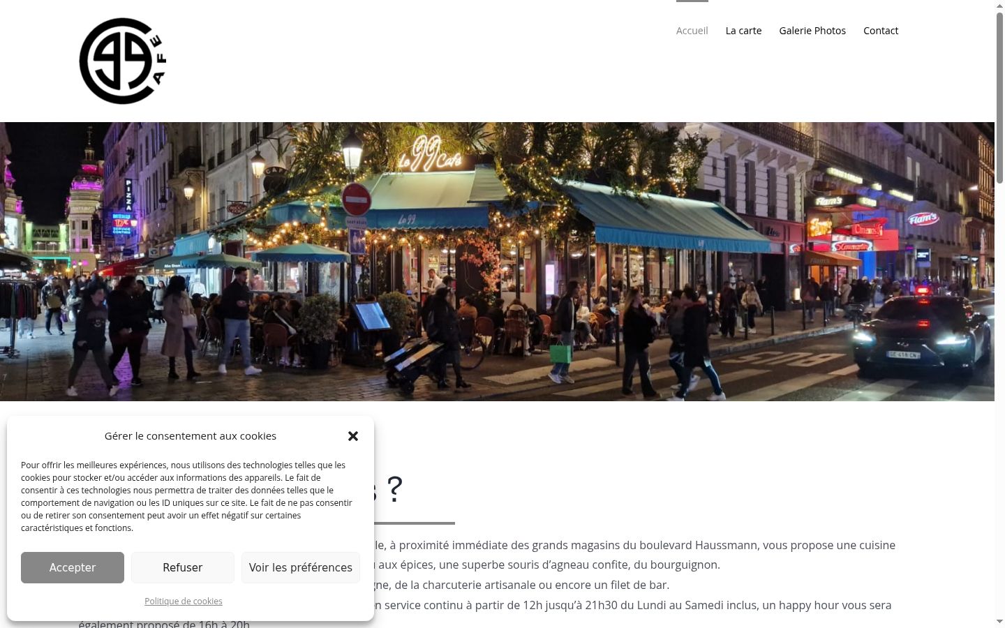 Zrzut ekranu banera zgody wyświetlanego przed jakąkolwiek interakcją