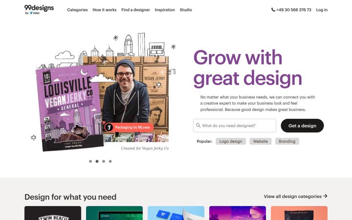 Screenshot of 99designs.es