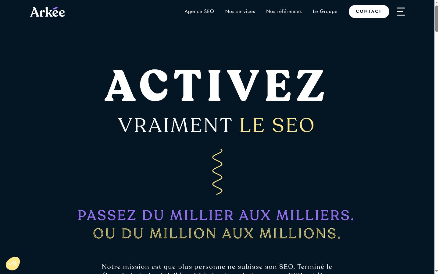 Capture d'écran de la bannière de consentement affichée avant toute interaction