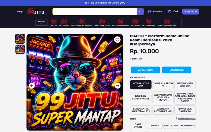 Screenshot of 99jitu.one