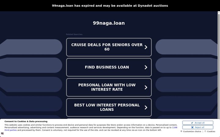 Screenshot of 99naga.loan
