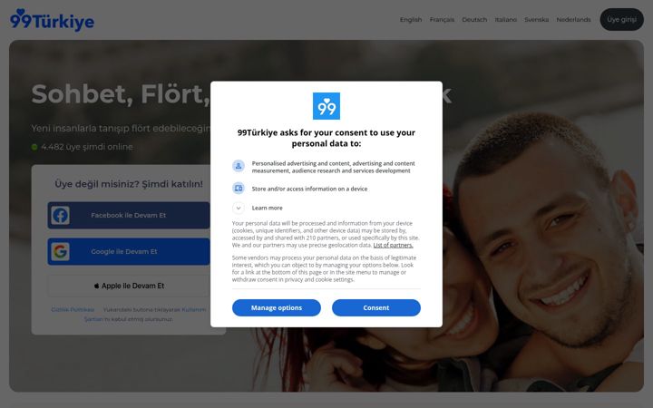 Screenshot of 99turkiye.com