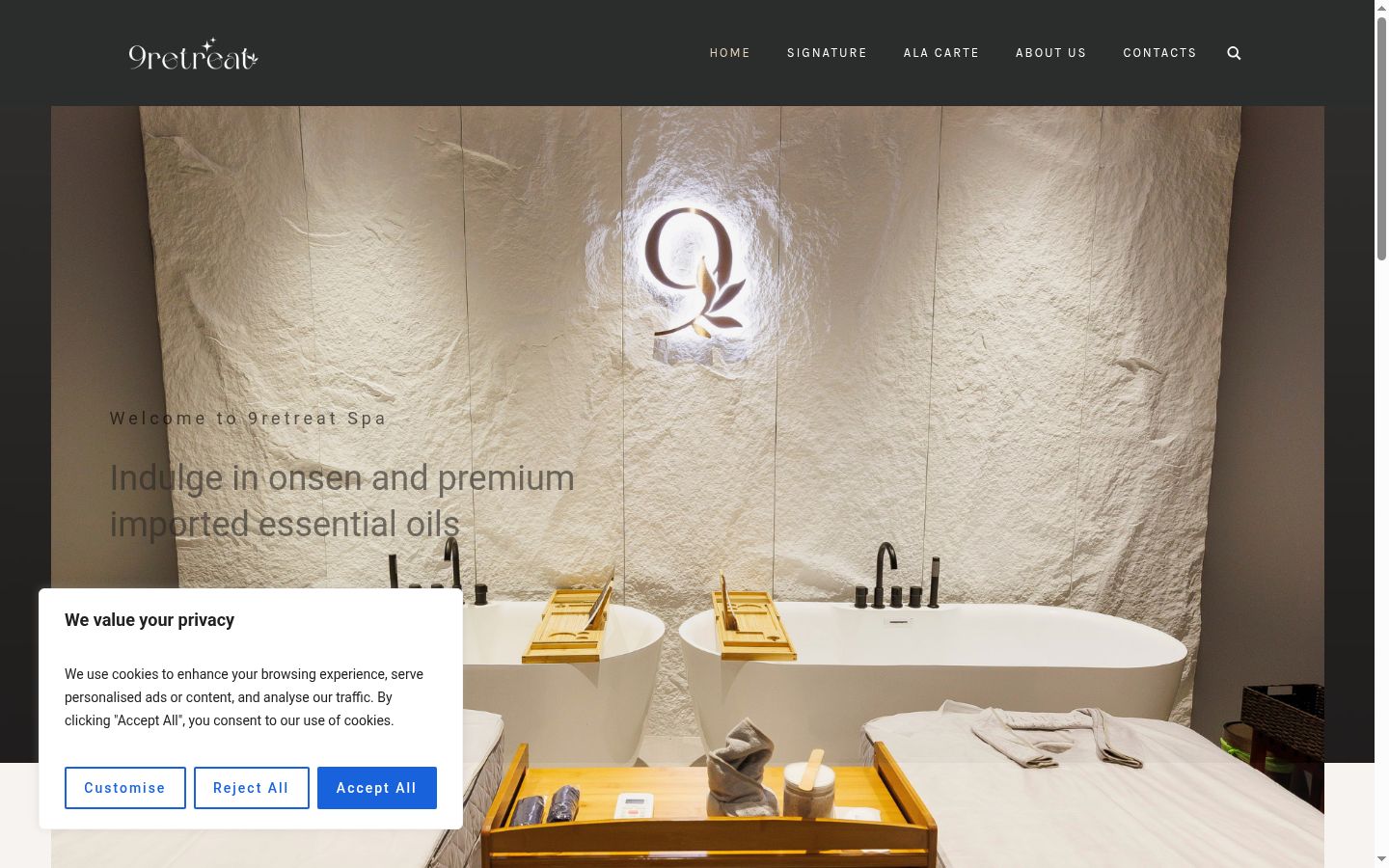 Screenshot tal-banner tal-kunsens muri qabel kwalunkwe interazzjoni