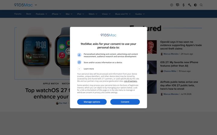 Screenshot di 9to5mac.com