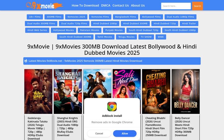 Skærmbillede af 9xmovie.fast