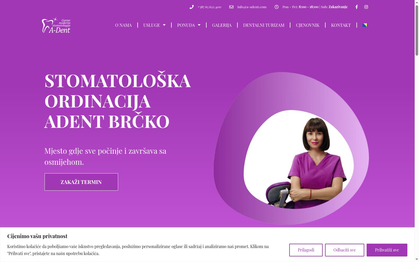 Ekraanipilt nõusolekubännerist, mida näidati enne mis tahes suhtlust