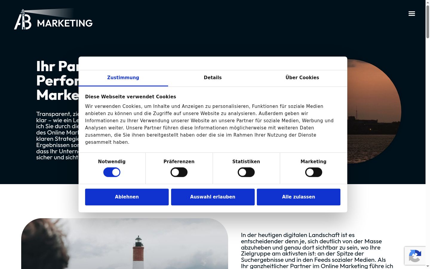 Zrzut ekranu banera zgody wyświetlanego przed jakąkolwiek interakcją