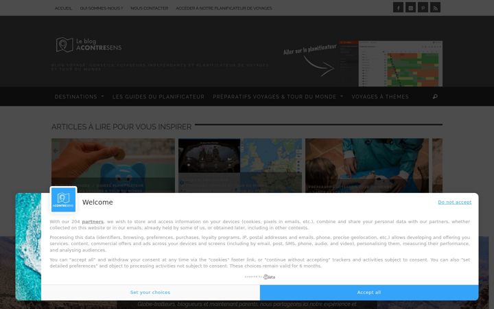 Screenshot of a-contresens.net