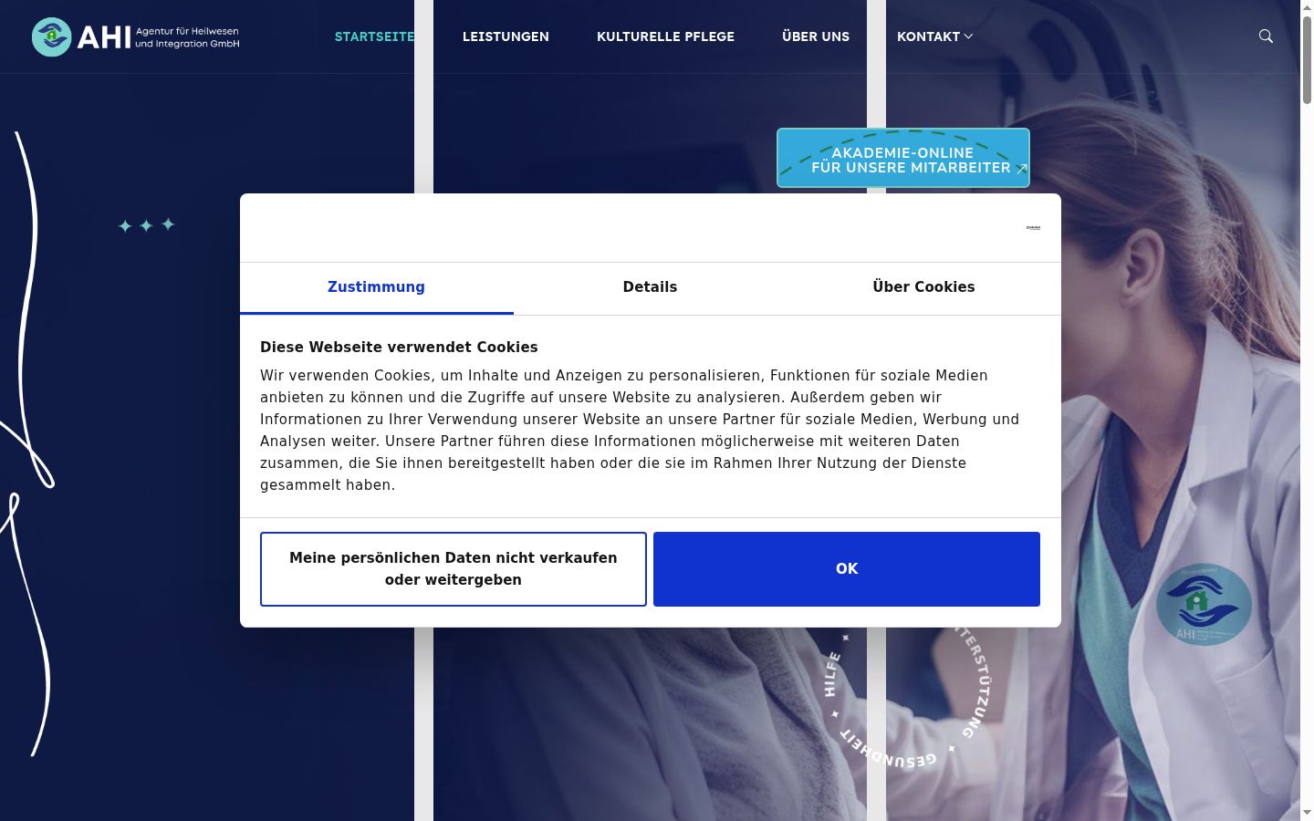 Sutikimo reklamjuostės, rodytos prieš bet kokią sąveiką, ekrano kopija