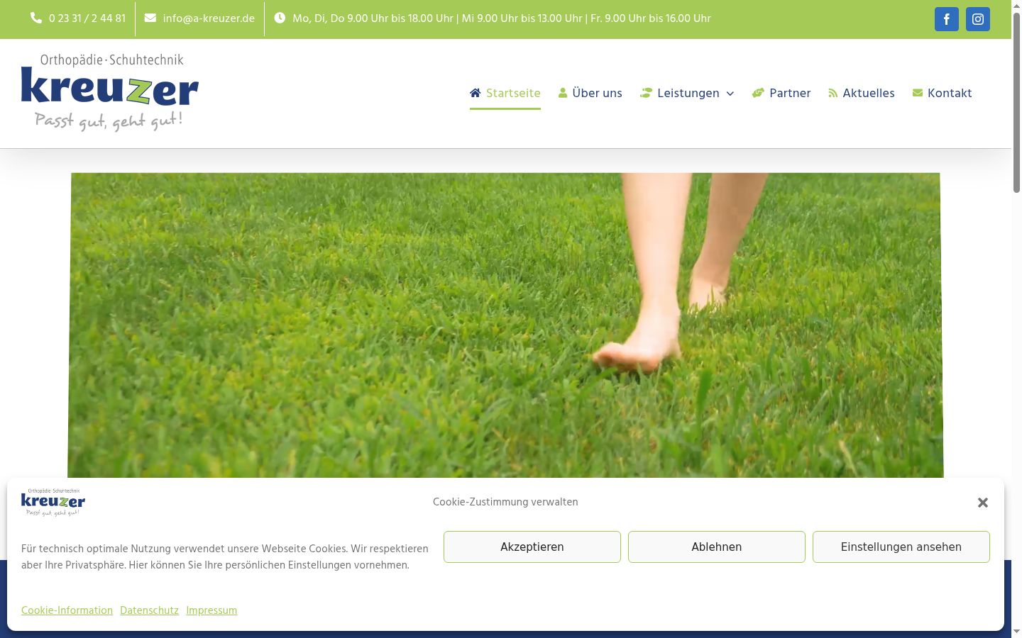 Screenshot van de toestemmingsbanner zoals getoond vóór enige interactie