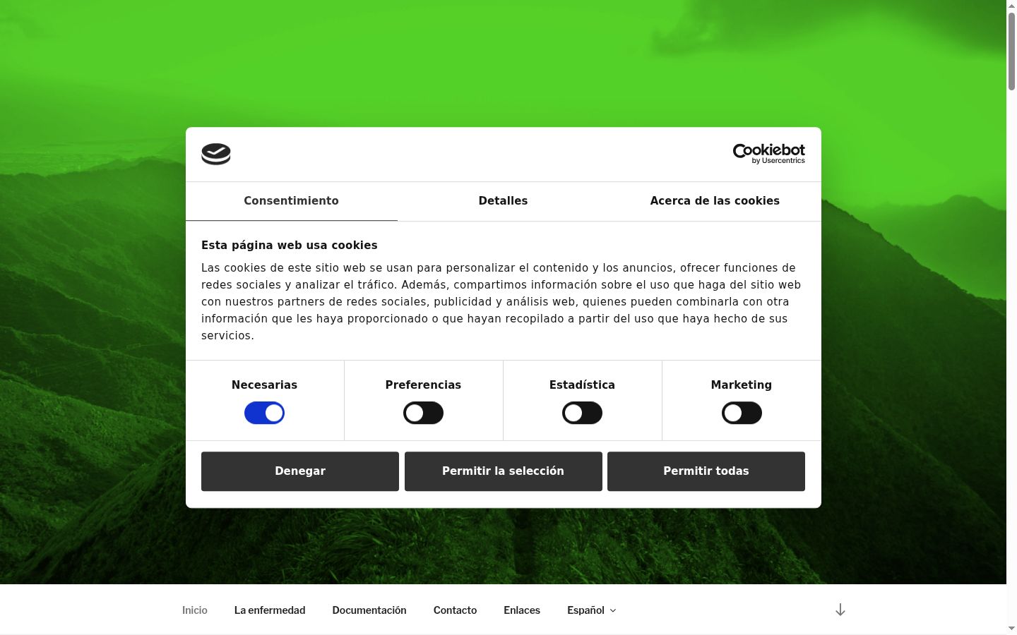 Sutikimo reklamjuostės, rodytos prieš bet kokią sąveiką, ekrano kopija