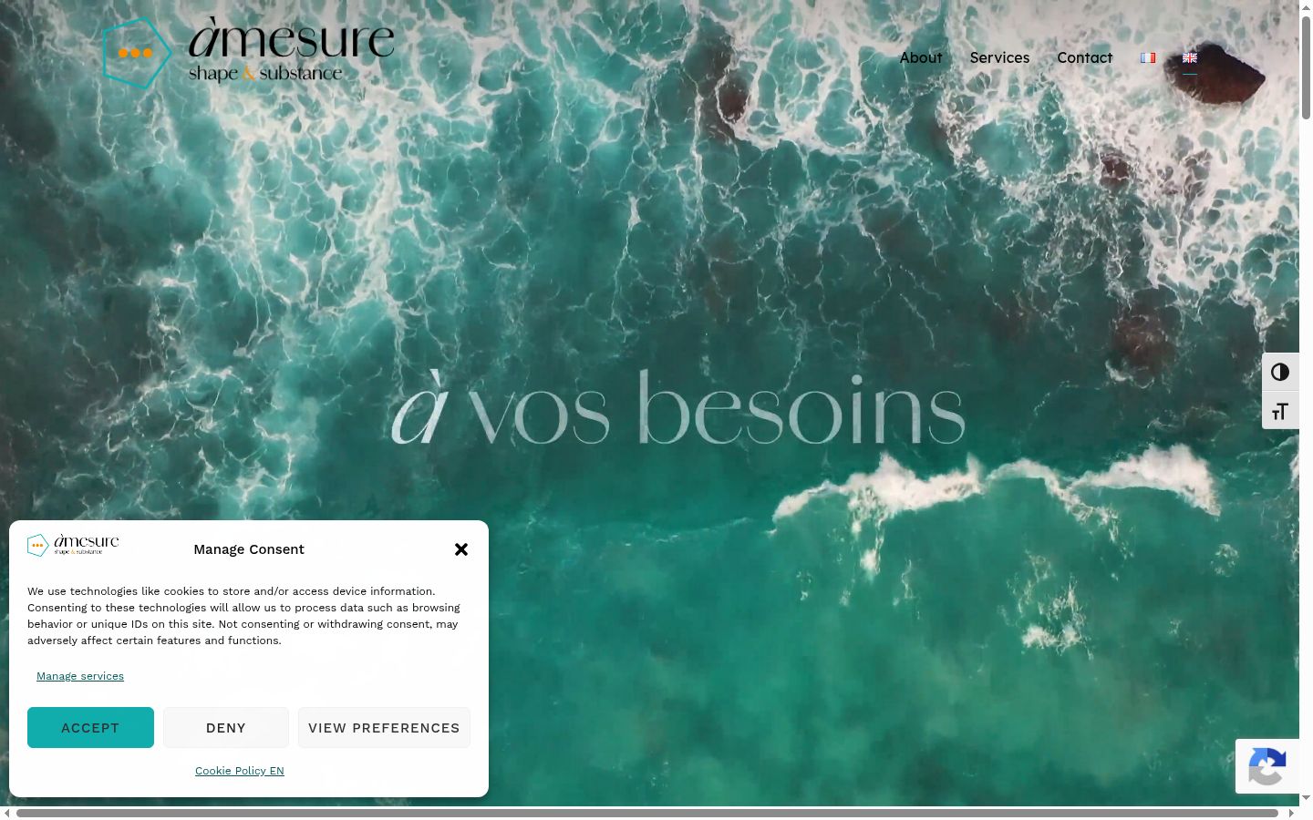 Screenshot van de toestemmingsbanner zoals getoond vóór enige interactie