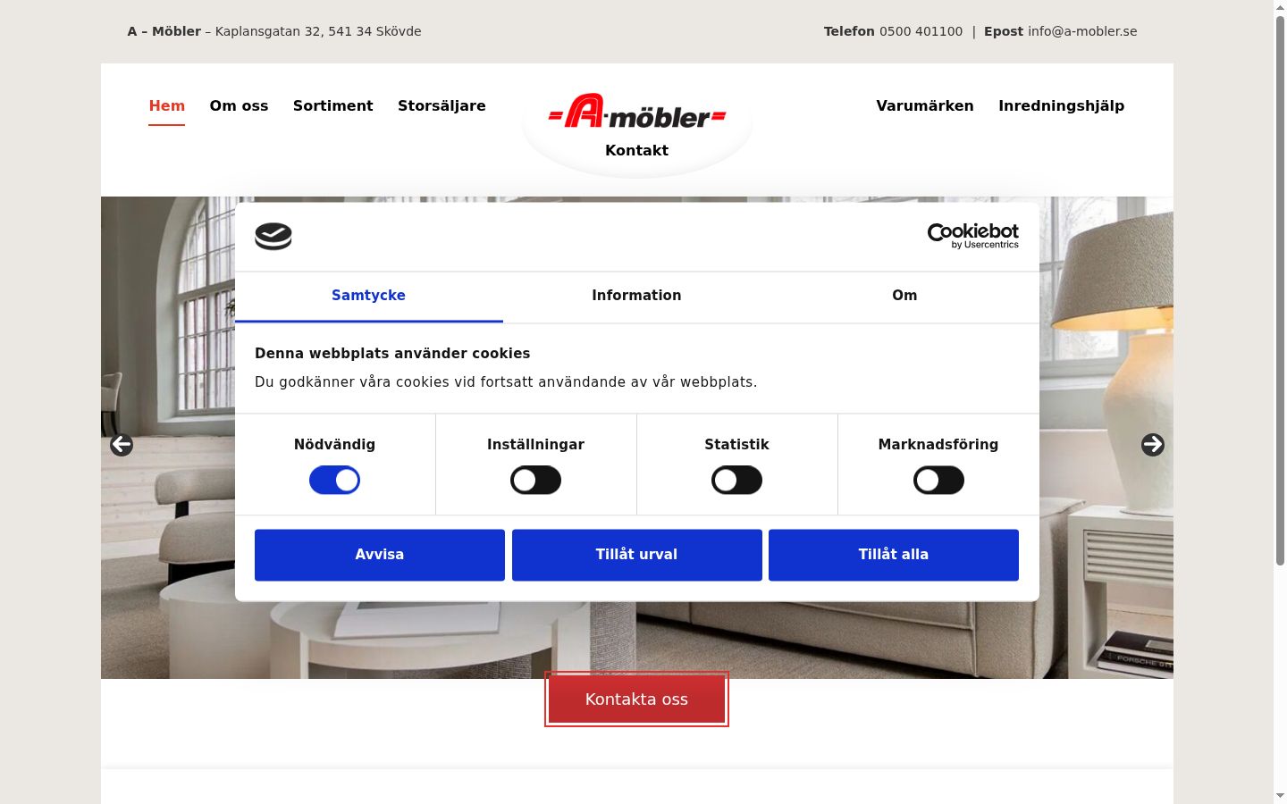 Zrzut ekranu banera zgody wyświetlanego przed jakąkolwiek interakcją