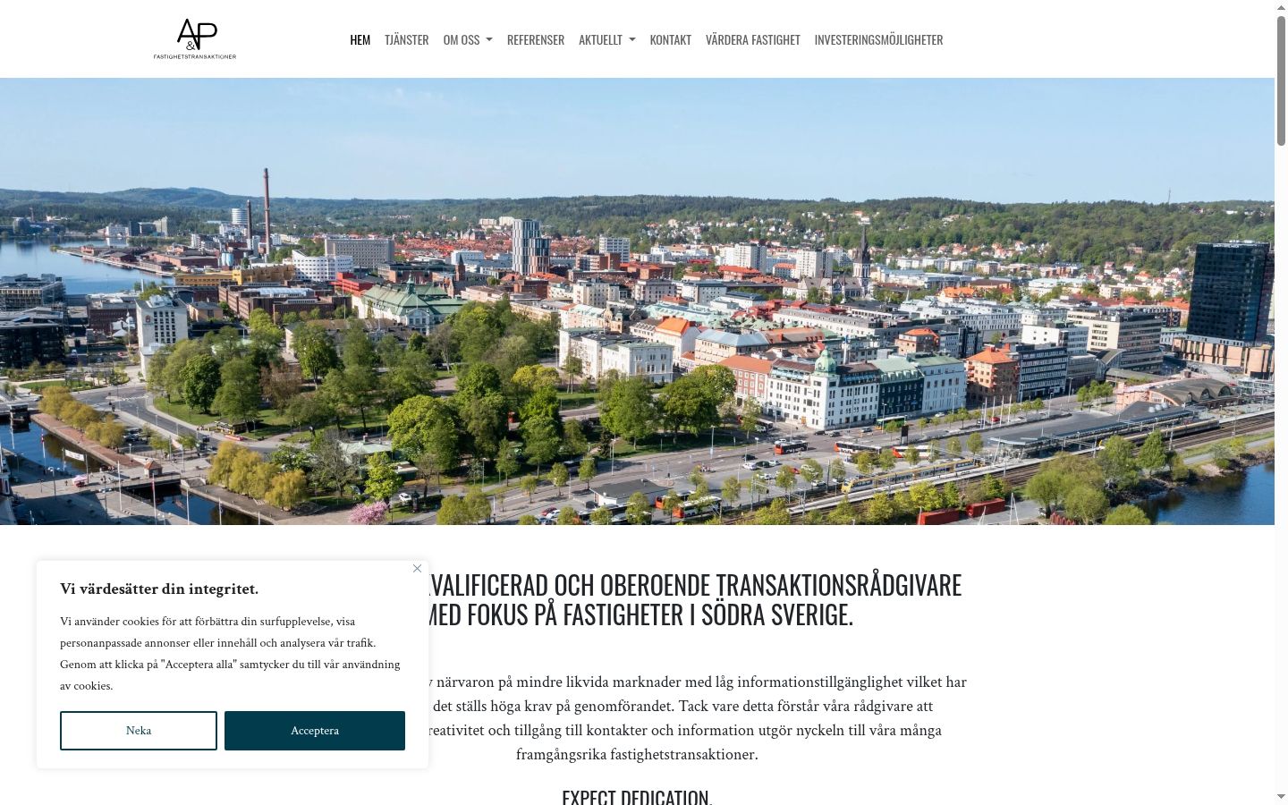 Ekrānuzņēmums ar piekrišanas baneri, kas tika rādīts pirms jebkādas mijiedarbības