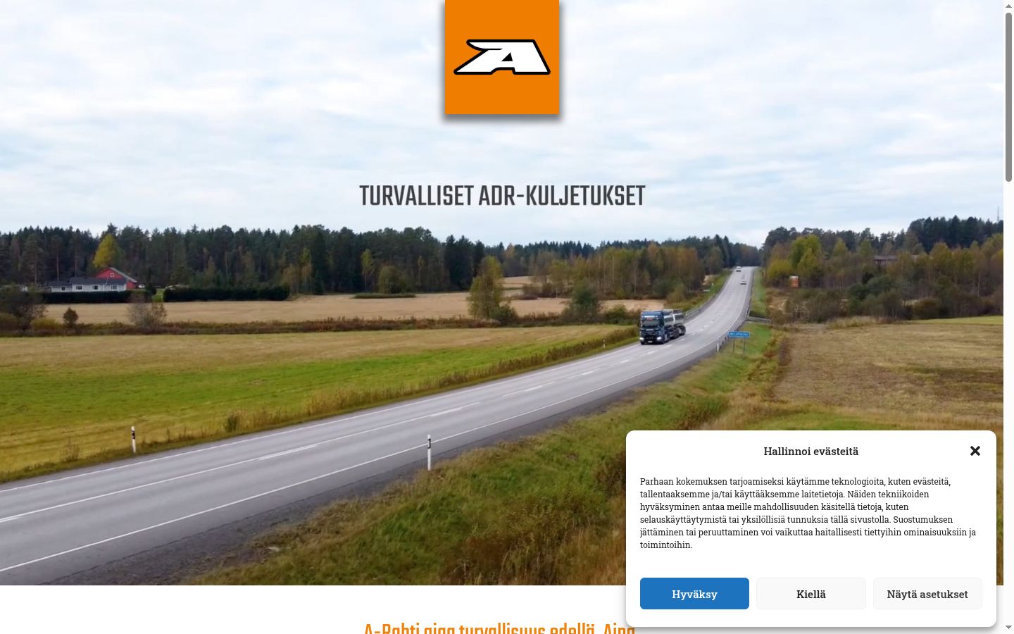 Screenshot tal-banner tal-kunsens muri qabel kwalunkwe interazzjoni