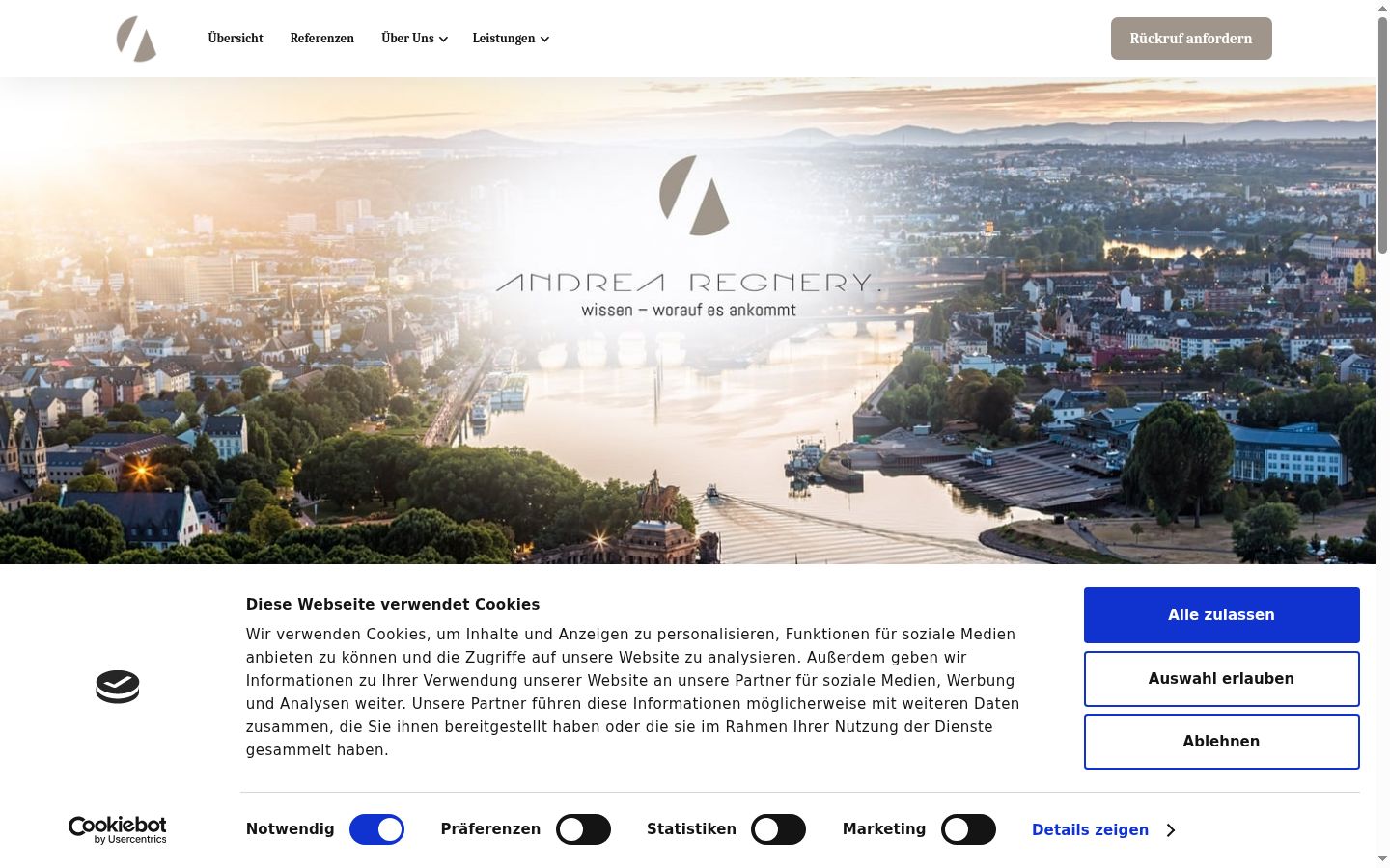 Screenshot tal-banner tal-kunsens muri qabel kwalunkwe interazzjoni