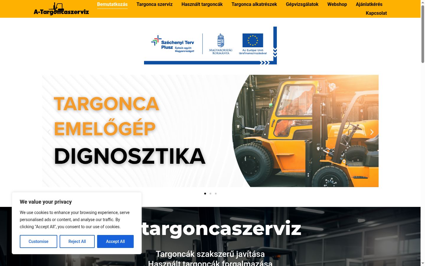 Captură de ecran a bannerului de consimțământ afișat înainte de orice interacțiune
