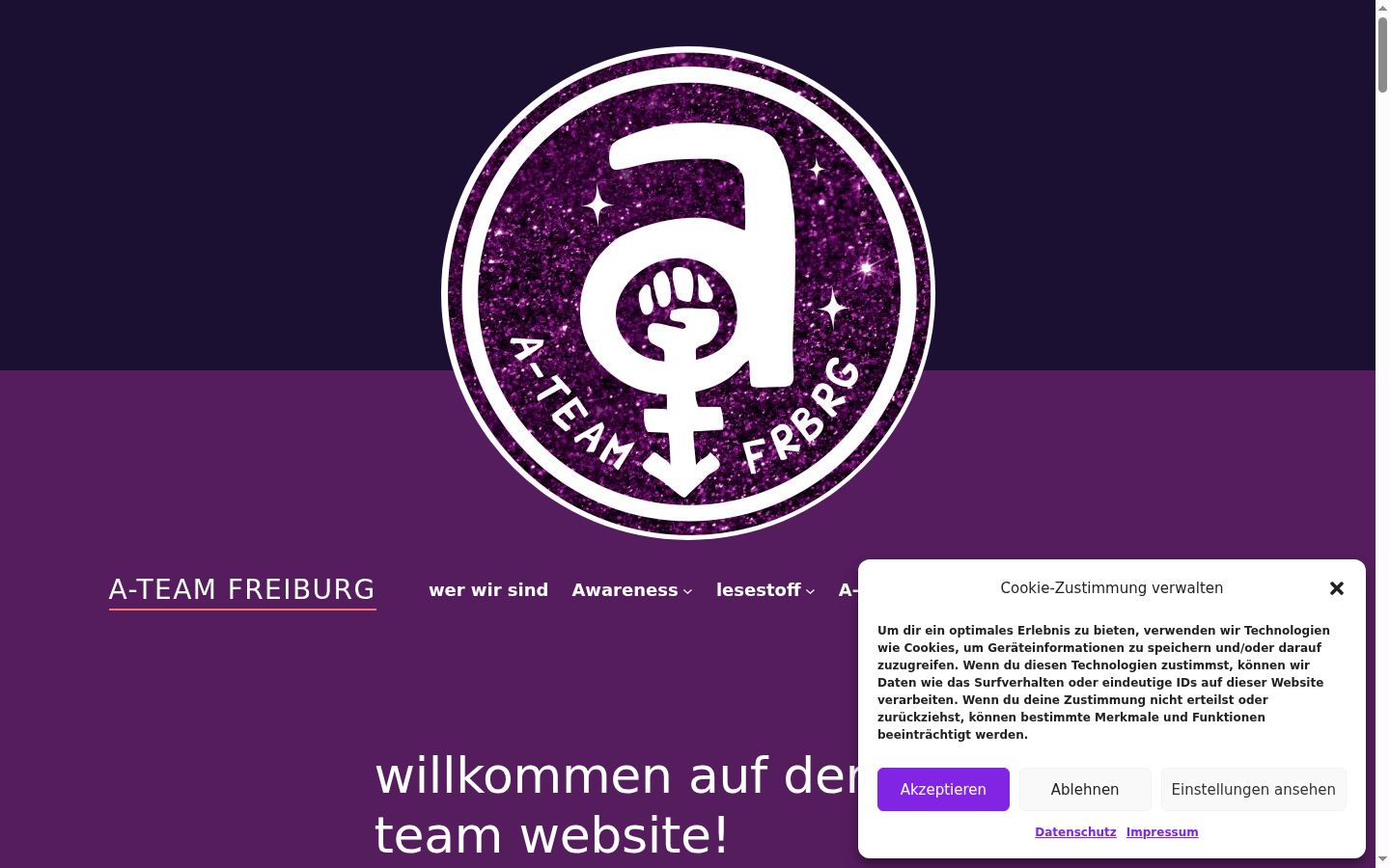 Screenshot tal-banner tal-kunsens muri qabel kwalunkwe interazzjoni