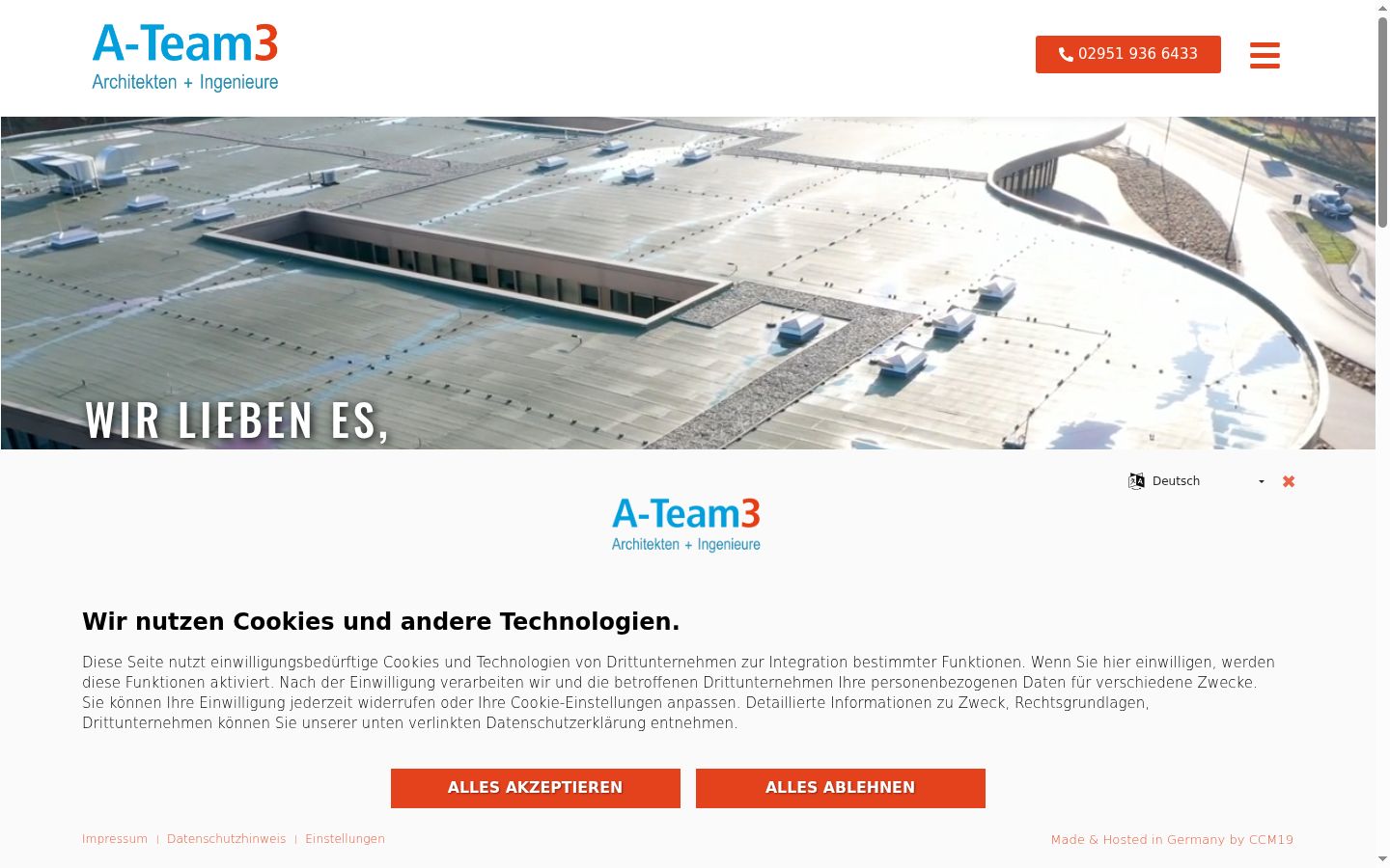 Screenshot tal-banner tal-kunsens muri qabel kwalunkwe interazzjoni