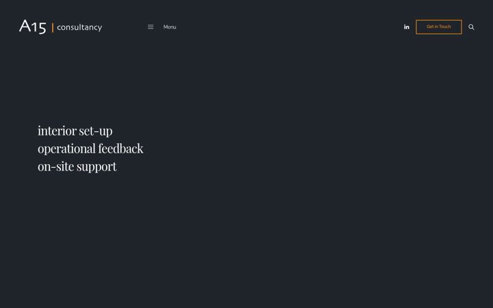 Screenshot stránky a15consultancy.com