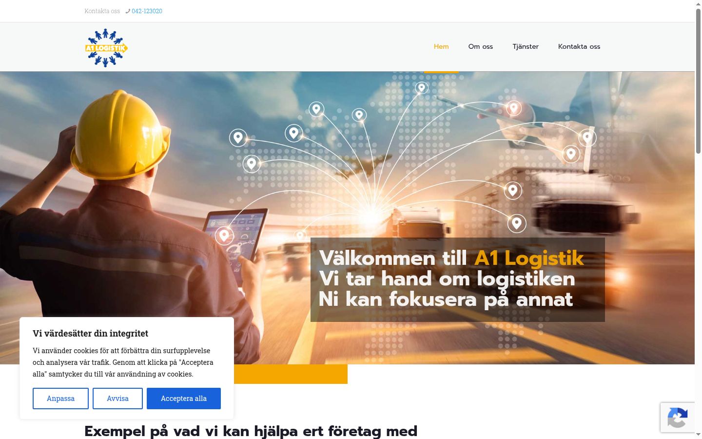 Screenshot tal-banner tal-kunsens muri qabel kwalunkwe interazzjoni