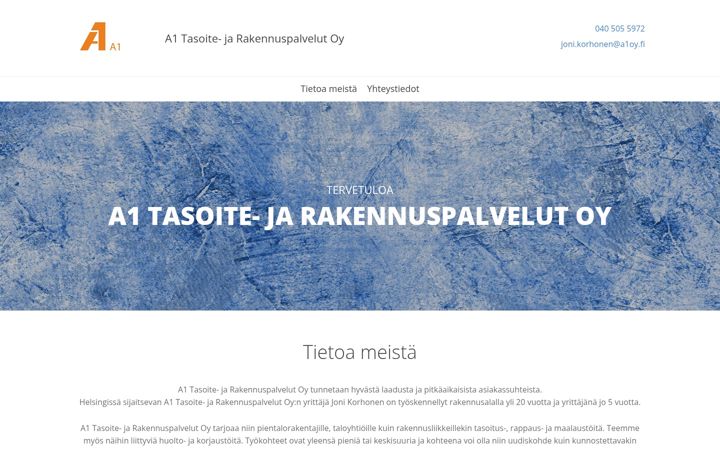Screenshot of a1oy.fi