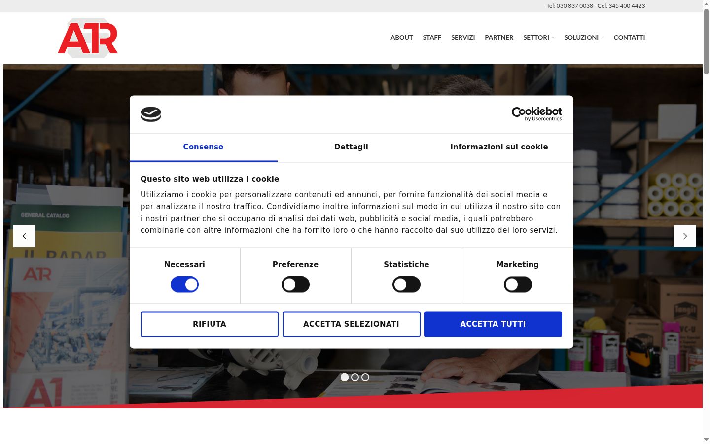 Ekraanipilt nõusolekubännerist, mida näidati enne mis tahes suhtlust