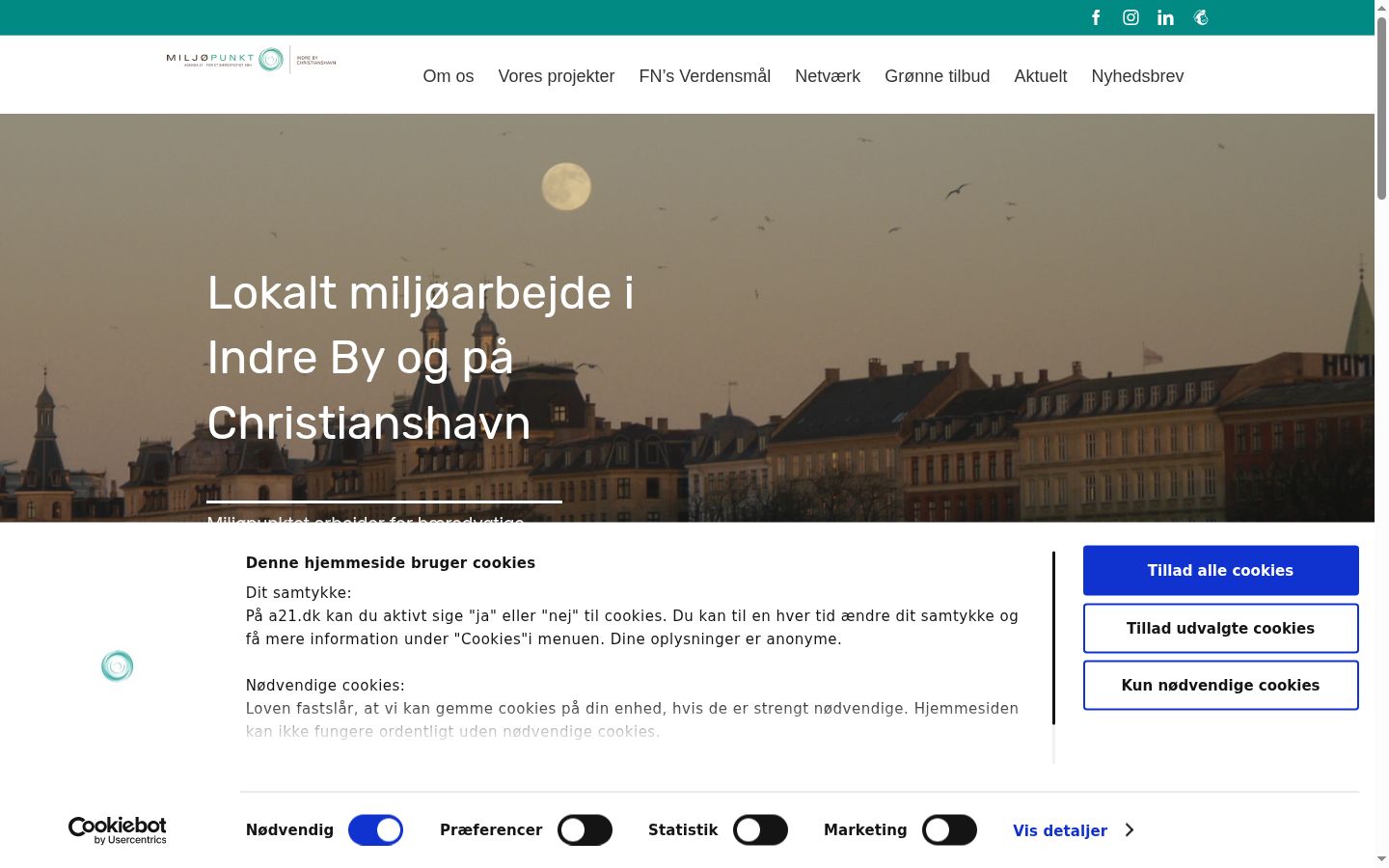 Capture d'écran de la bannière de consentement affichée avant toute interaction