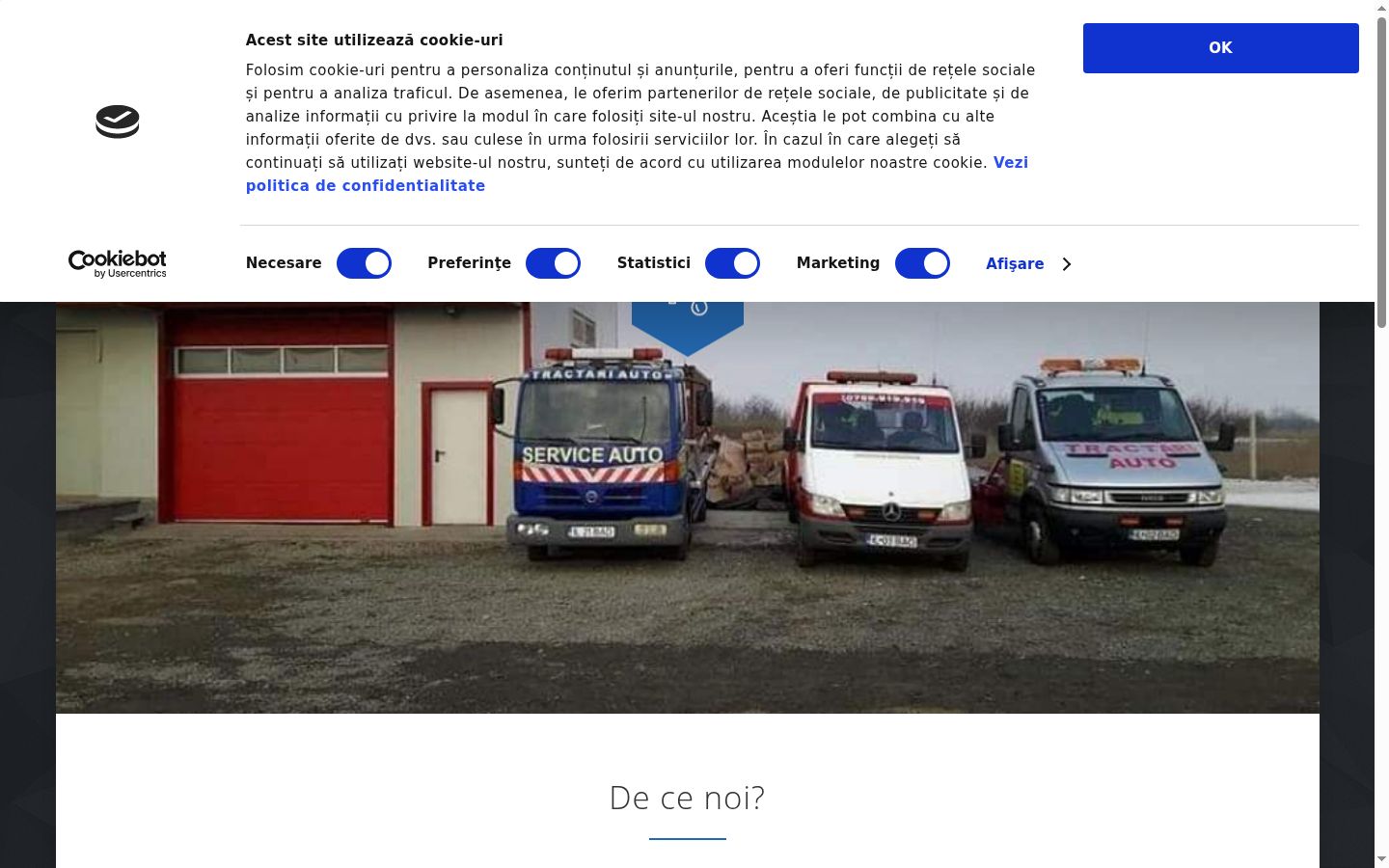 Capture d'écran de la bannière de consentement affichée avant toute interaction