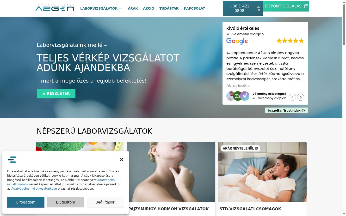 Captura de ecrã do banner de consentimento apresentado antes de qualquer interação