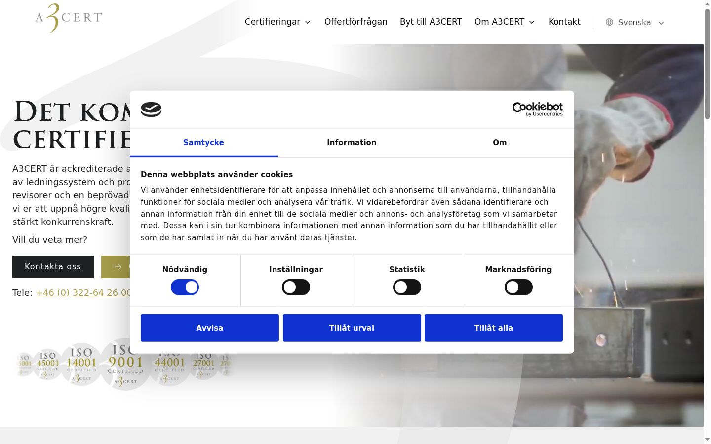 Snímka obrazovky banera súhlasu zobrazeného pred akoukoľvek interakciou