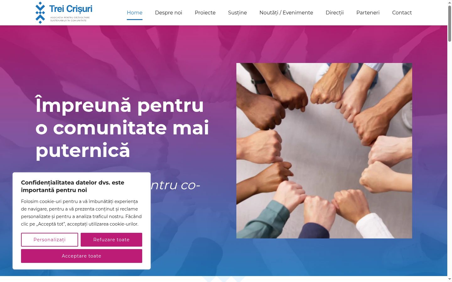 Zrzut ekranu banera zgody wyświetlanego przed jakąkolwiek interakcją