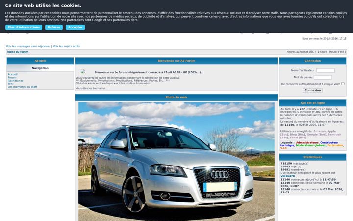 Screenshot of a3forum.fr