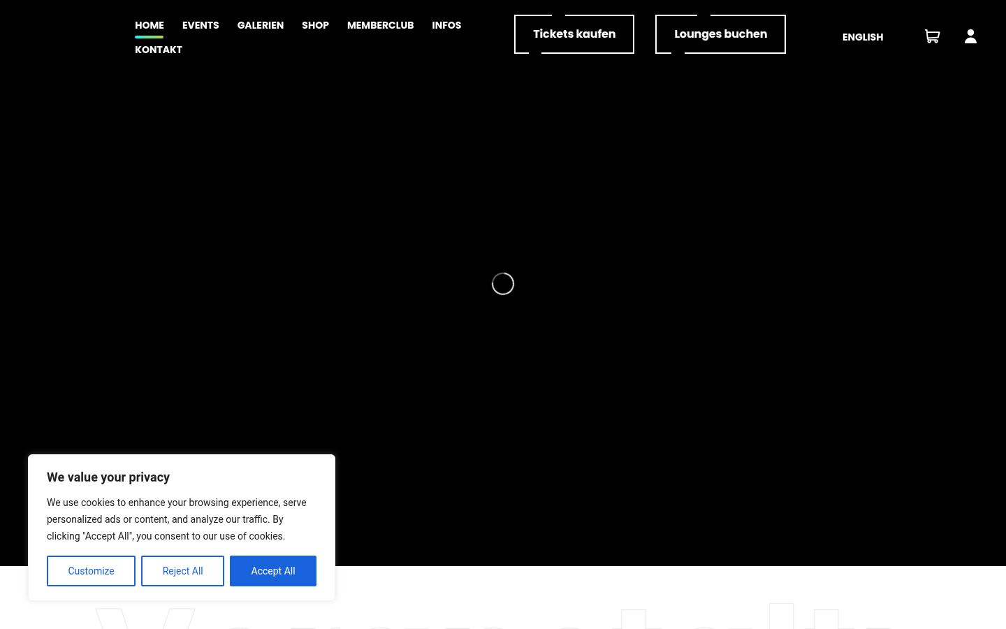 Capture d'écran de la bannière de consentement affichée avant toute interaction