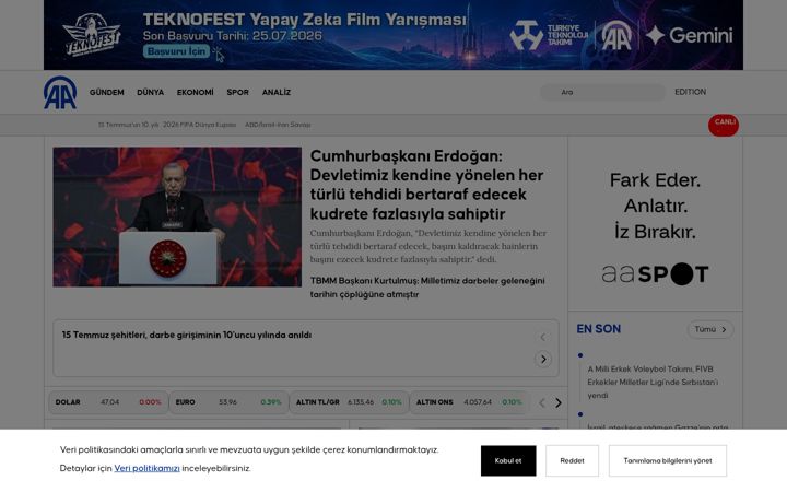 Képernyőkép: aa.com.tr