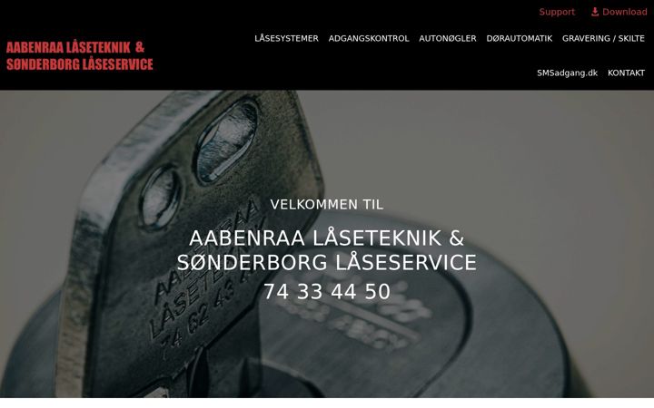 Screenshot of aab-laase.dk