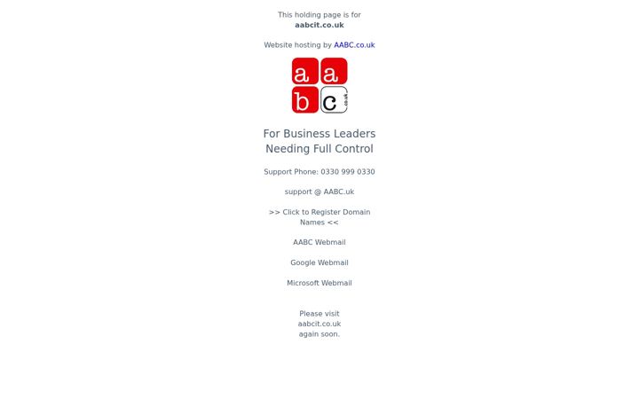 Screenshot of aabcit.co.uk