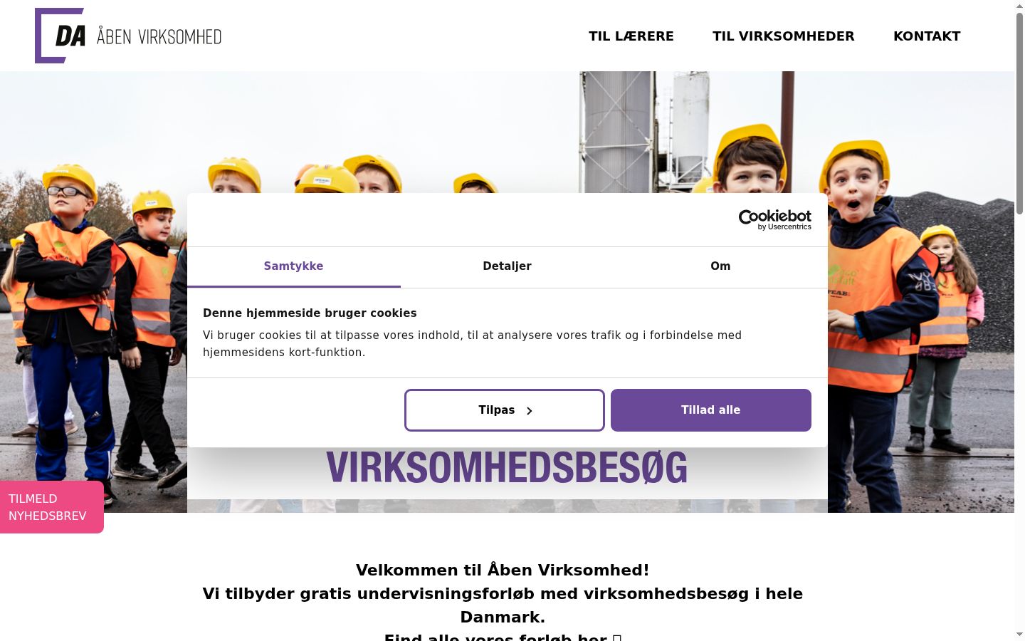 Snímek obrazovky baneru souhlasu zobrazeného před jakoukoli interakcí
